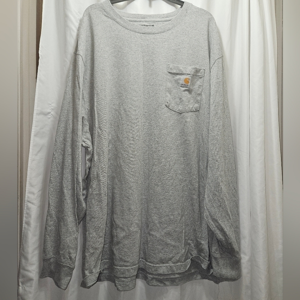 Carhartt Mens Plus Size Loose Fit Long Sleeve Tee!